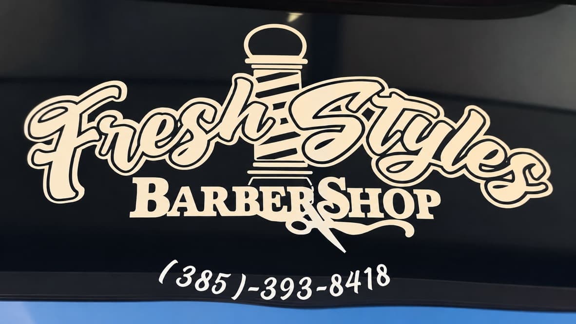 Fresh Styles Barbershop sign